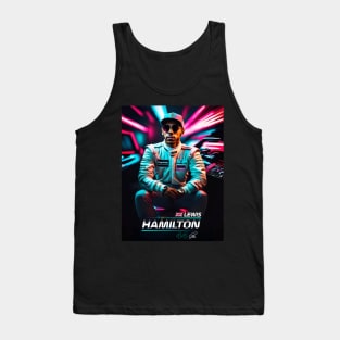 The Legendary Lewis Hamilton - Retro Art Tank Top